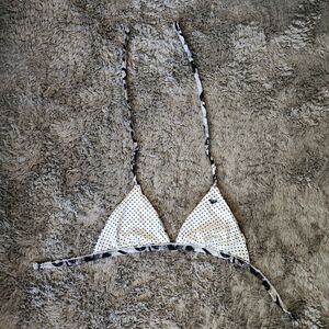 Polka Dot Triangle Bikini reversible Top